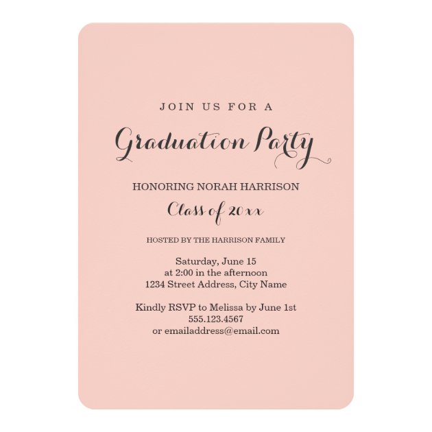 Cherished / Photo Graduation Party Invitation