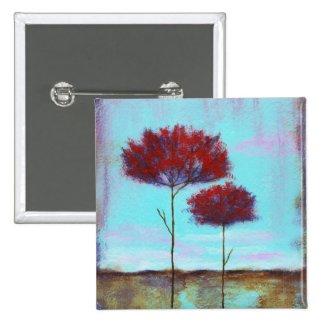 Cherished Square Pin From Original Painting