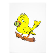 Cherlee Canary Personalized Invitations