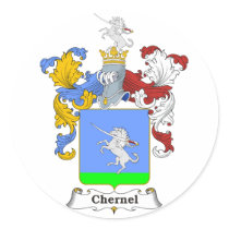 Chernel Family Hungarian Coat of Arms stickers
