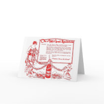 Chero Cola Red 1919 illustration New Year's Peace cards