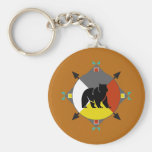 Cherokee Bear Four Directions Keychain