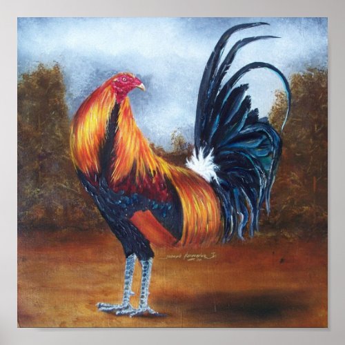 Cherokee-Rooster Print print