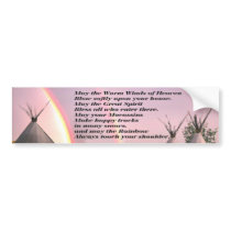 CherokeeBlessingRainbowPrayer Bumper Sticker