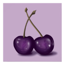 cherries 3 posters by MichelineKanzy cherries 3 posters
