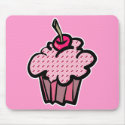 cherries and hearts cupcakes mousepads