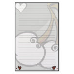 Cherries and Hearts Stationary Stationery Paper