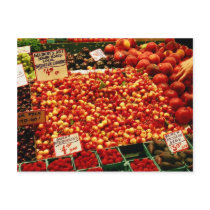 Cherries at Pike Place Market postcards