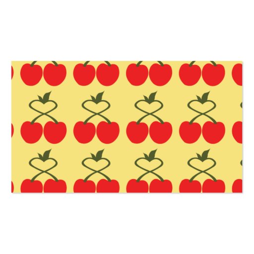 Cherries - Business Business Card Template (back side)