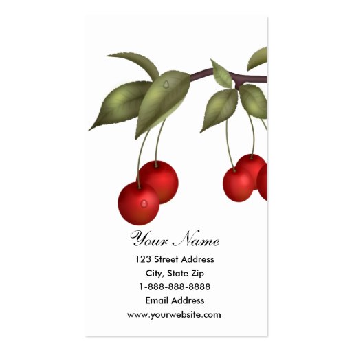 Cherries Business Cards