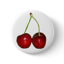 Cherries Pinback Buttons
