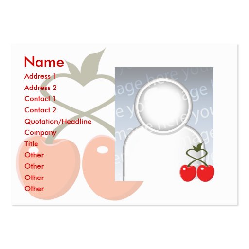 Cherries - Chubby Business Card (front side)