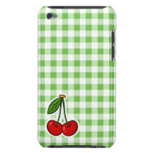 Cherries & Green Gingham iPod Touch Cover