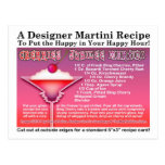 Cherries Jubilee Martini Recipe Postcard