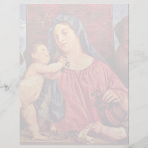 Cherries Madonna By Tizian (Best Quality) Letterhead