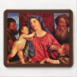 Cherries Madonna By Tizian (Best Quality) Mousepad
