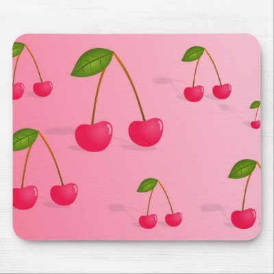 cherries mouse mats by prawny