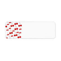 Cherries Pattern. Custom Return Address Labels