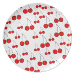 Cherries Pattern. Dinner Plates