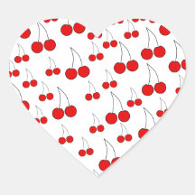Cherries Pattern. Stickers