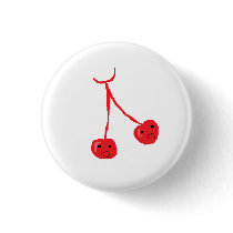 Cherries Pin buttons