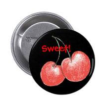 Cherries Pinback Button