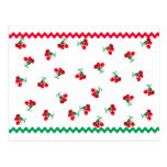 Cherries & Ric Rac Recipe Card Post Card