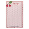 Cherries Stationery by Customizables Cherries Stationery