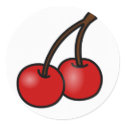 Cherries stickers