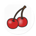 Cherries stickers