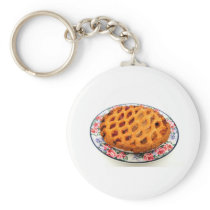 Cherry And Apple Pie Key Chains