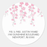 cherry blossom; address stickers