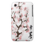 Cherry Blossom and Kanji iPhone 3 Case-Mate Case