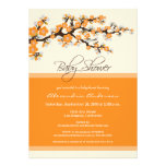 Cherry Blossom Baby Shower Invitation (orange)
