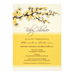 Cherry Blossom Baby Shower Invitation (yellow)