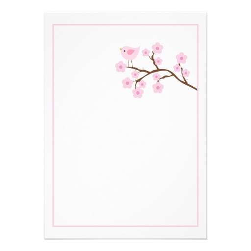 Cherry Blossom Baby Shower Invitations