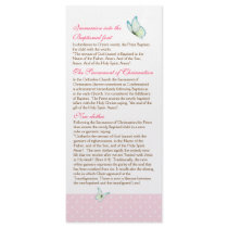 Cherry Blossom Baptism Program 4/5 Customized Rack Card