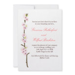 Cherry Blossom Branch Invitation (White)
