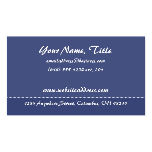 Cherry Blossom Branches/Tree Business Cards (back side)