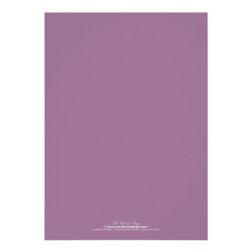 Cherry Blossom Bridal Shower Invitation (lavender)