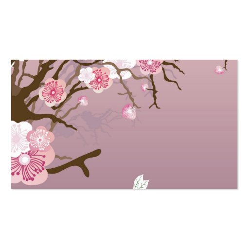 Cherry blossom Business Card (front side)