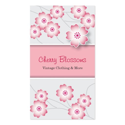 Cherry Blossom Business Card (front side)