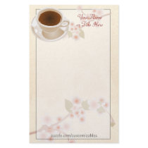 Cherry Blossom Coffee Stationery