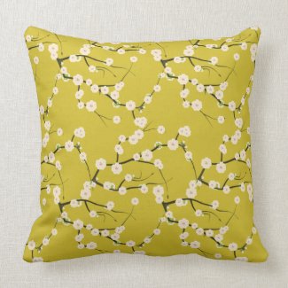 cherry blossom cushion pillow