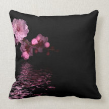cherry blossom cushion throw pillows