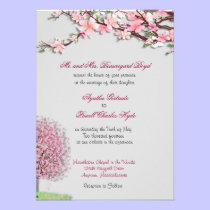 Cherry Blossom Custom Wedding Invitations invitations