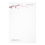 cherry blossom stationery