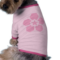 Cherry Blossom  Doggie Ringer T-Shirt Dog Tee