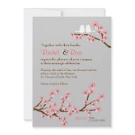 Cherry Blossom Garden Invitation (vertical) invitation