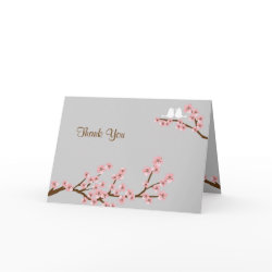 Cherry Blossom Garden Thank You Card card